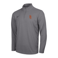 USC Trojans Men's Nike Gray Intensity 1/4 Zip Top